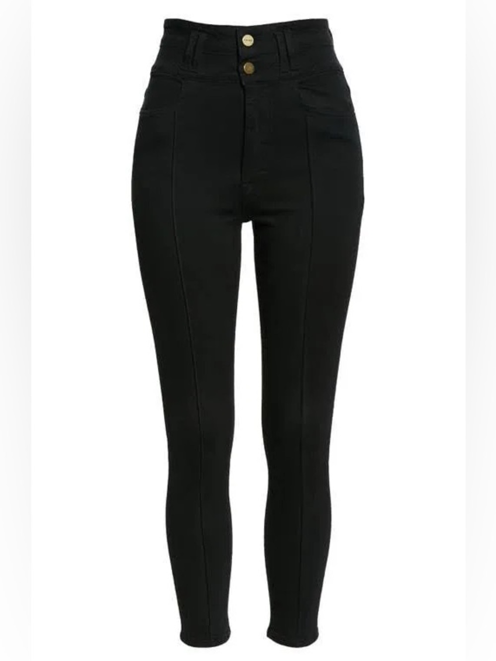FRAME denim Le Catroux Cigarette Jeans in black